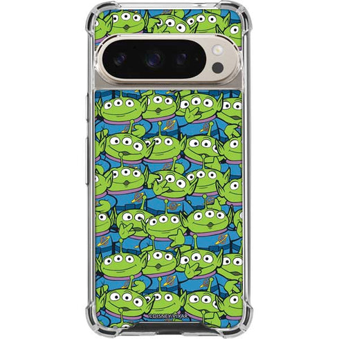 Disney Toy Story Alien Collage Pixel 9/9 Pro Clear Case
